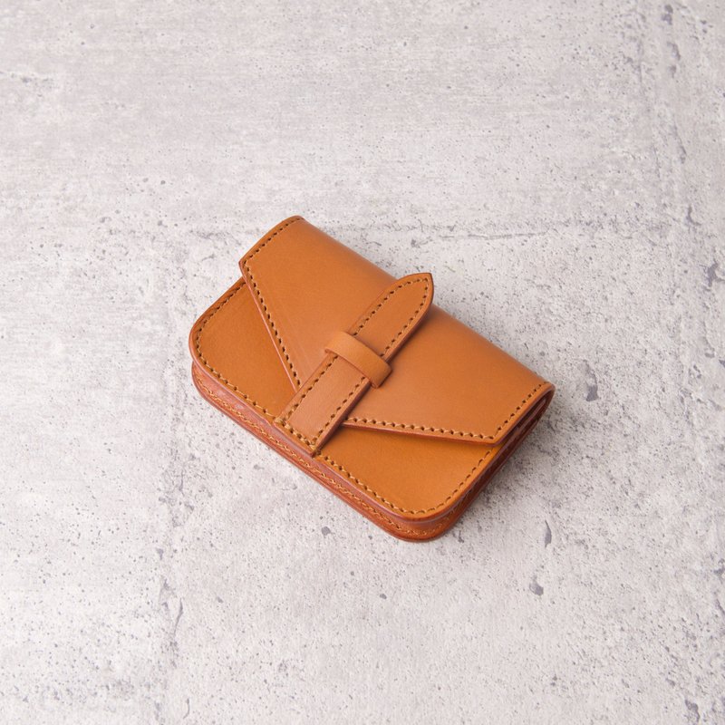 名片盒 Business Card Holder / 浅棕 Tan - 名片夹/名片盒 - 真皮 卡其色