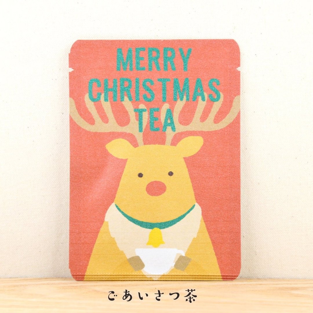 问候茶包_MERRY CHRISTMAS茶-圣诞麋鹿大哥爱喝茶_円缘茶1包入 - 茶 - 纸 多色