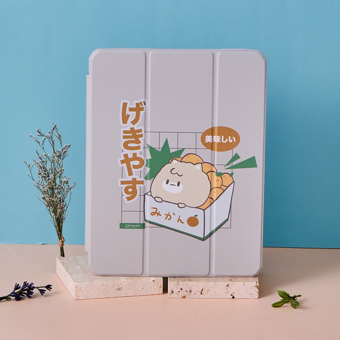 CO.ME Planet橘子豆豆iPad三折保护壳 - 平板/电脑保护壳 - 塑料 