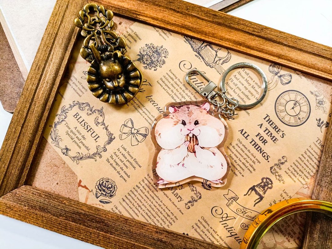 KR519可愛吊飾cute pendant_萌鼠cute mouse.A/ 晶透吊飾_鑰匙圈 - 钥匙链/钥匙包 - 塑料 多色