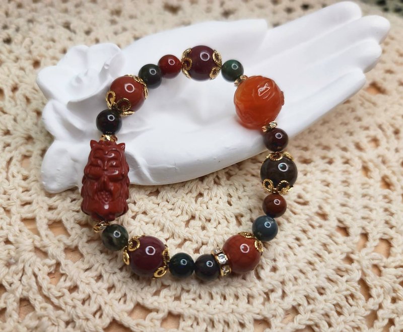 阿拉善精雕狐仙娘娘设计款手串 - 手链/手环 - 玉石 