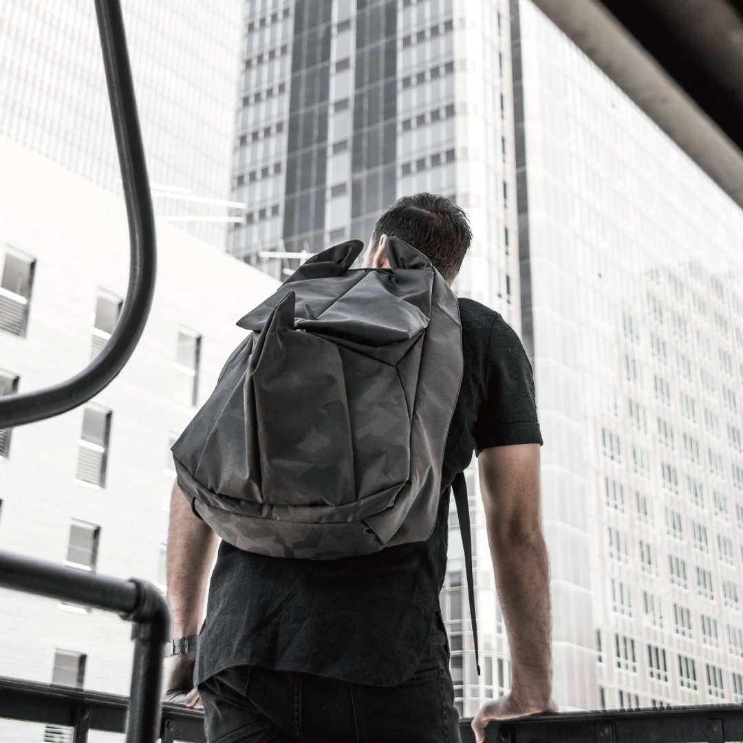 Black Camouflage Rhino (S) Backpack - 后背包/双肩包 - 其他人造纤维 黑色