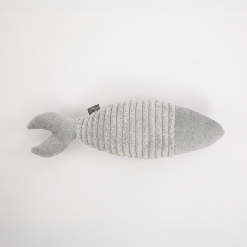 【新品上架】大游鱼(一入)   一抱就爱  刚刚好的尺寸 - 玩具 - 棉．麻 灰色