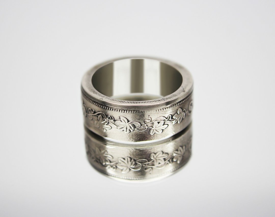 Malta Coin Ring 5 cents 1977 coin rings for men coin rings for women - 戒指 - 其他金属 