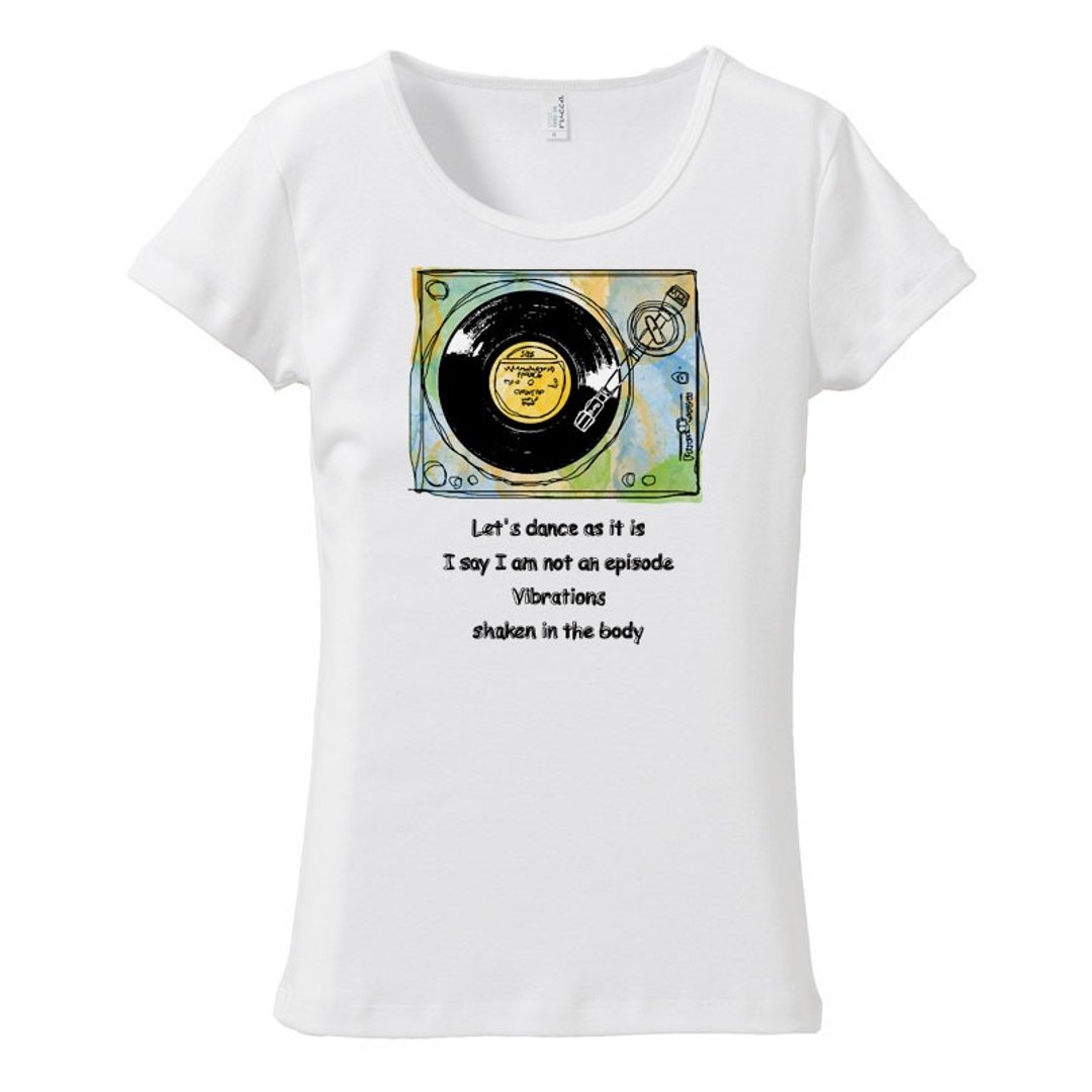 [Women's T-shirt] Let s dance as it is - 女装 T 恤 - 棉 白色