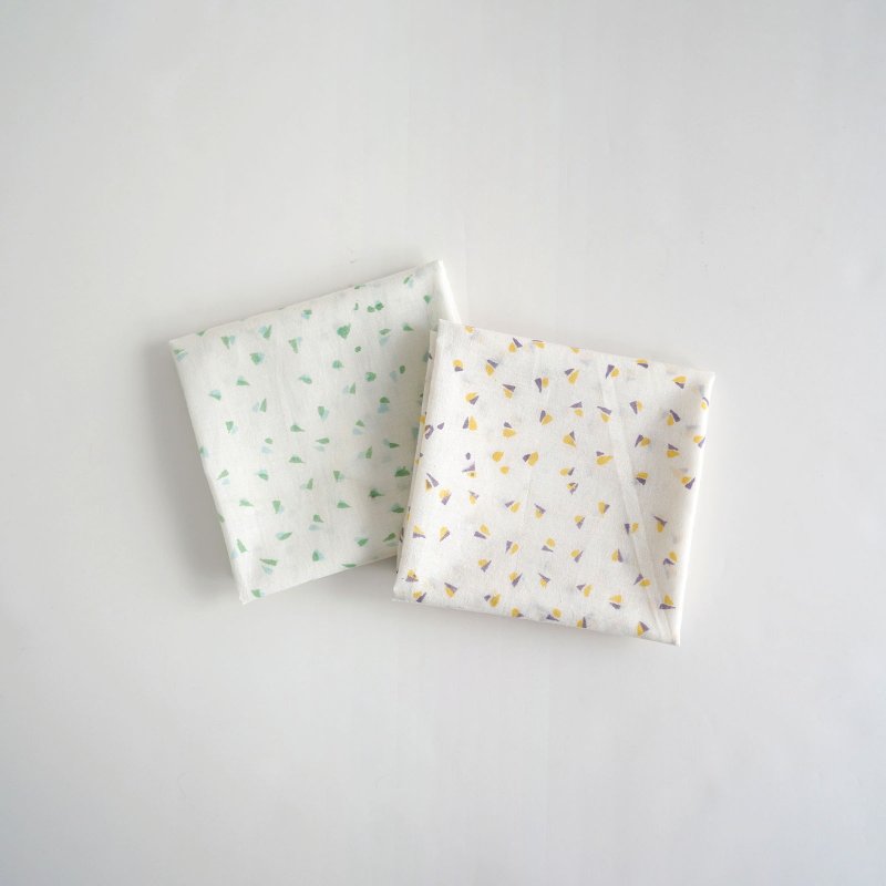 航海图案方巾 - 手帕/方巾 - 棉．麻 黄色