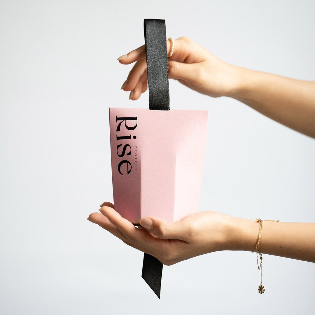 RISE【发芽喜米小礼盒】奶茶玫瑰 10 入 顶级婚礼小物 企业赠礼 - 五谷杂粮/米 - 新鲜食材 粉红色