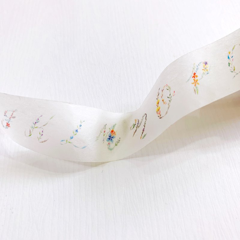 Mstandforc 和纸胶带 Floral Initials 花叶英文字母 - 纸胶带 - 纸 多色