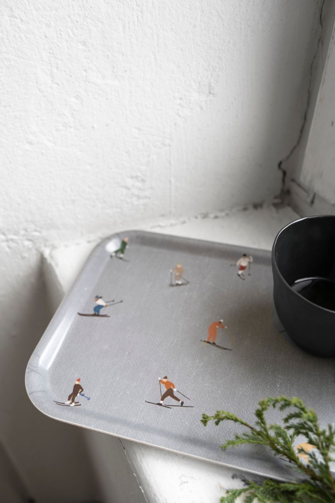 方型托盘- SKIERS SMALL TRAY (27 X 20 cm) - 托盘/砧板 - 木头 灰色