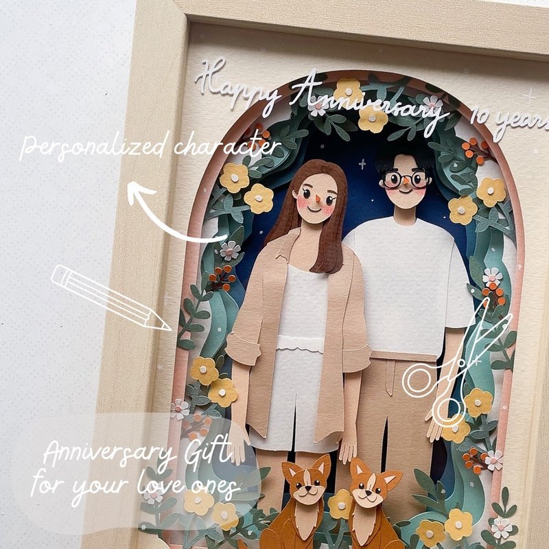 纸艺纪念相框 - 画框/相框 - 纸 