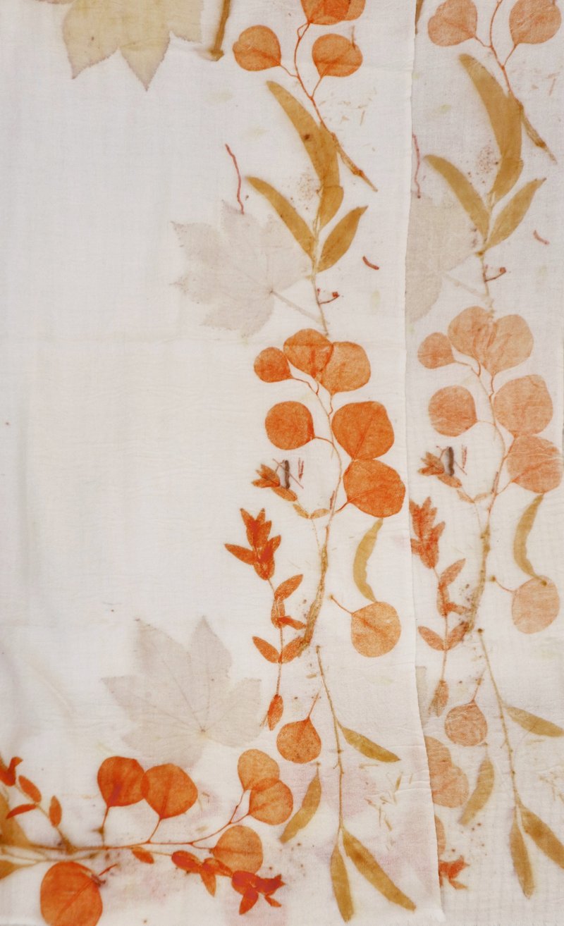 植物染羊毛披肩 - 围巾/披肩 - 羊毛 