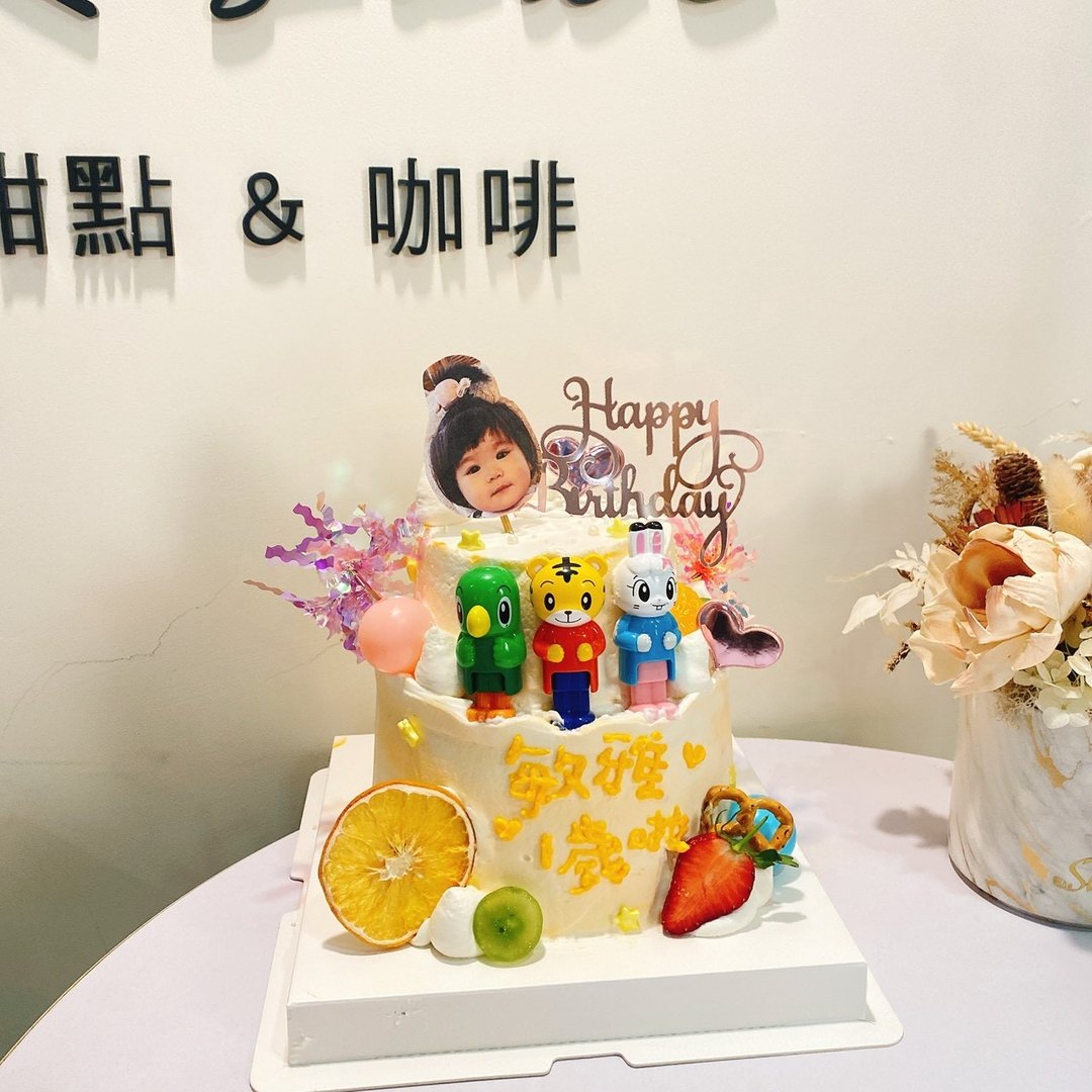 巧虎蛋糕6+4寸 周岁双层蛋糕 定制化蛋糕 定制化 生日蛋糕 铄甜点 - 蛋糕/甜点 - 新鲜食材 