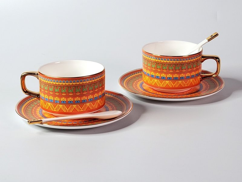 旋转木马 咖啡对杯组 - 咖啡杯/马克杯 - 瓷 红色