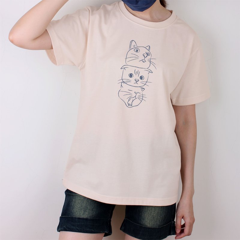 【斑贵妃】吃x萌x睡  短T/女上衣/男T恤/T-Shirt - 女装 T 恤 - 棉．麻 