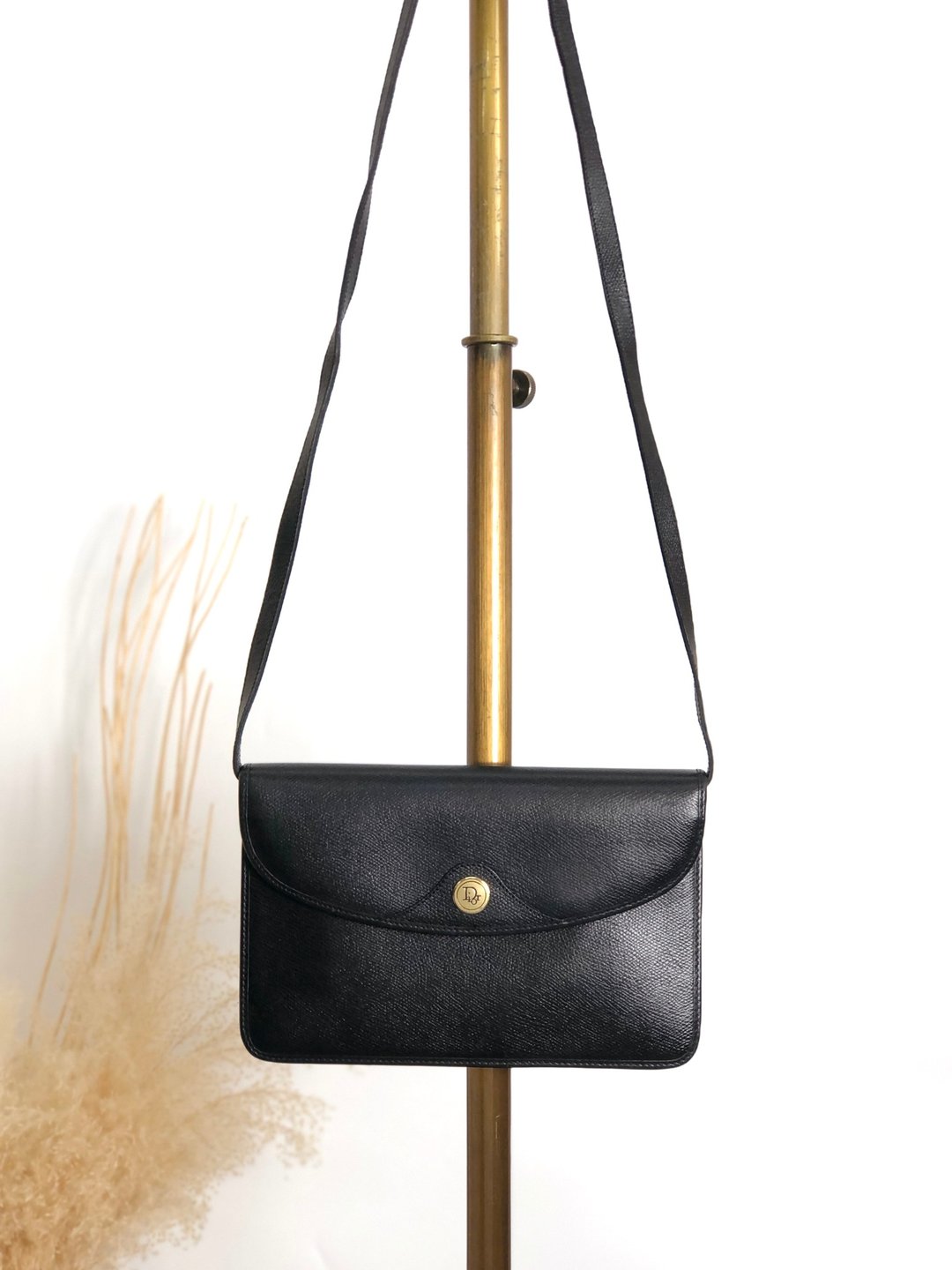 【日本直送 名牌中古包】Christian Dior 克里斯汀·迪奥 侧背包 黑色 DIOR Logo 皮革 sghab4 - 侧背包/斜挎包 - 真皮 黑色