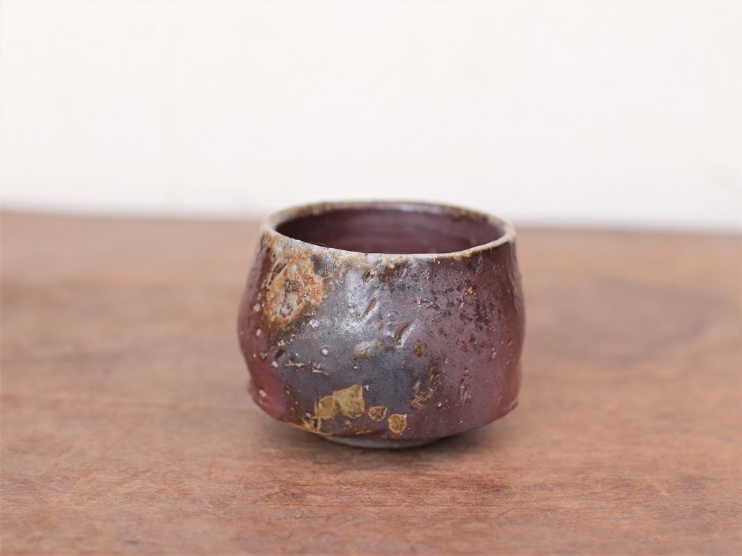 Bizen ware guinomi gi-303 - 酒杯/酒器 - 陶 咖啡色