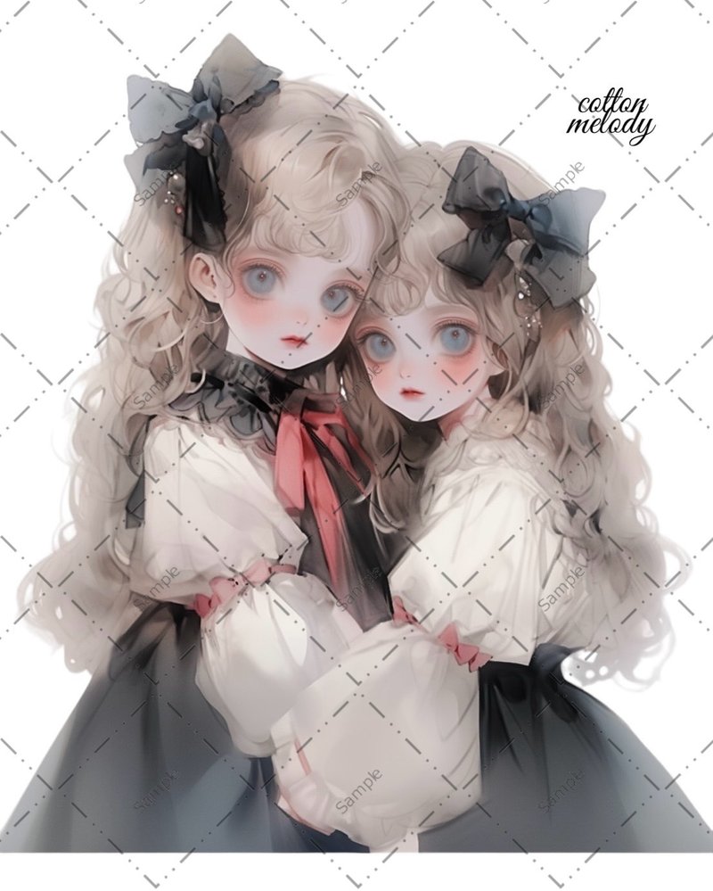 原厂贴纸No.245 人物贴纸 原创贴纸 人物贴纸 少女贴纸 原创人物贴纸 - 贴纸 - 纸 