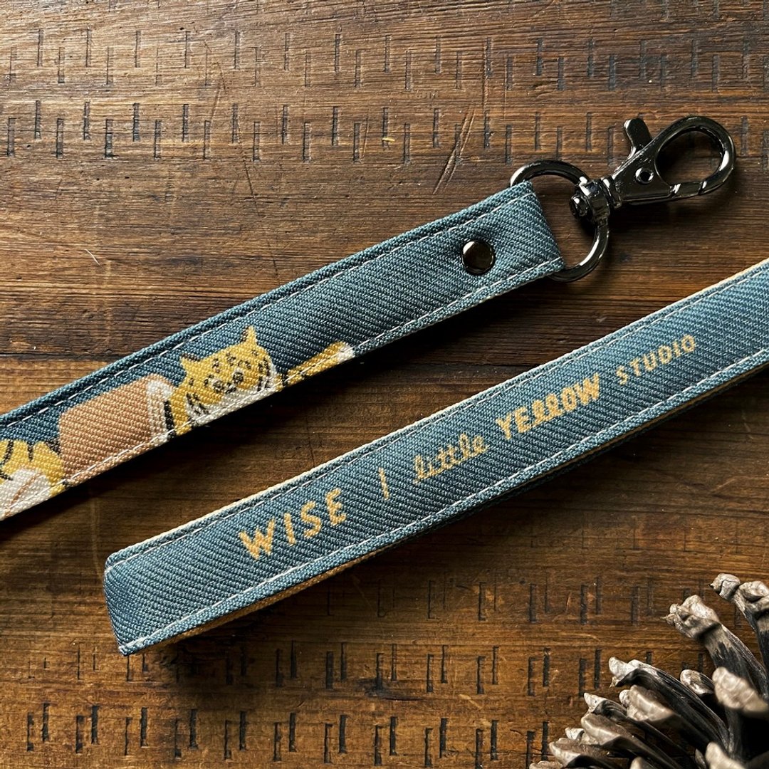 老虎 WISE - 手腕绳 手绳 挂绳 包包挂饰 钥匙圈 - 挂绳/吊绳 - 聚酯纤维 蓝色
