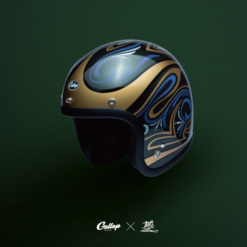 MAKOTO小林诚 X GALLOP联名帽款-幸运兔款 橄榄绿 - 安全帽 - 其他材质 