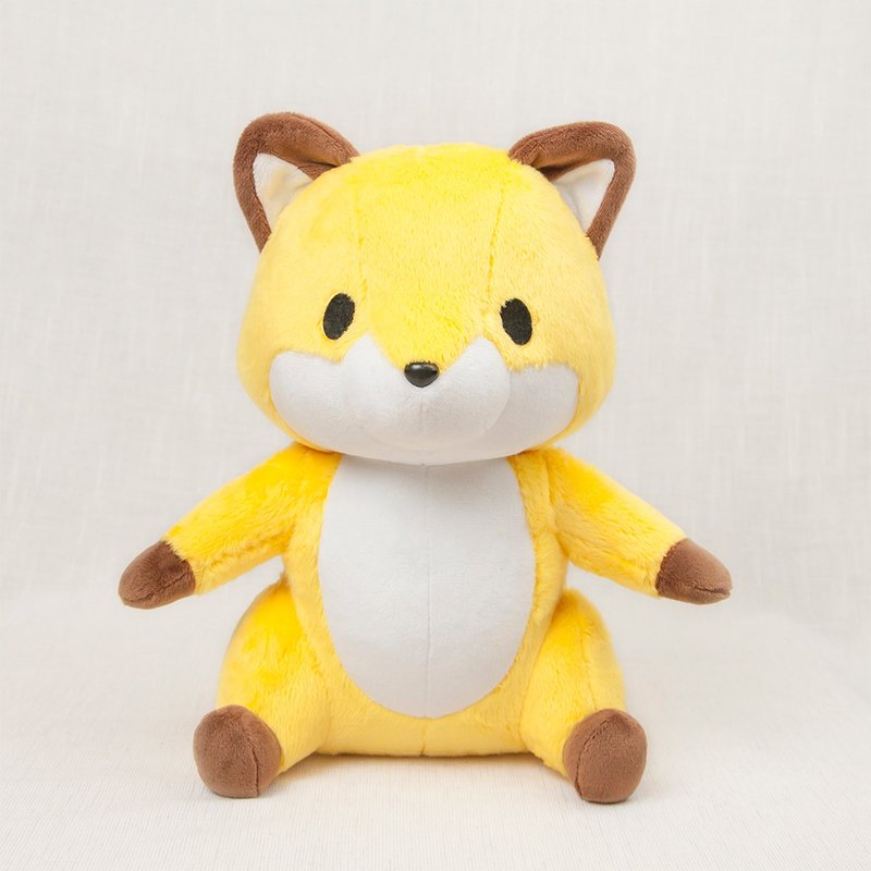 狐狸坐姿玩偶 - 玩偶/公仔 - 聚酯纤维 黄色