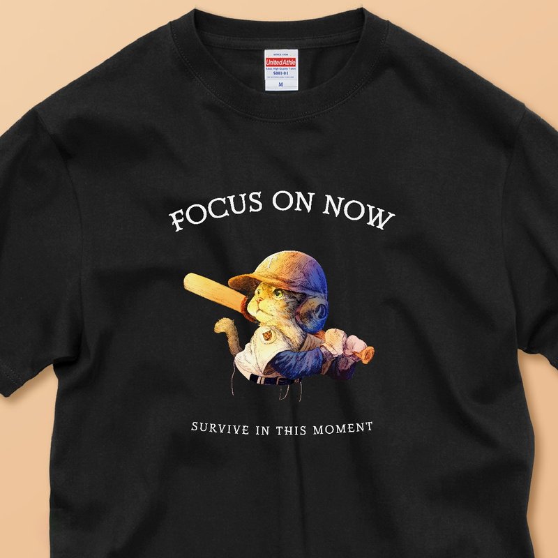 FOCUS ON NOW THE TIGER CAT / 安心的品质/经典纯棉T恤 - 女装 T 恤 - 棉．麻 白色