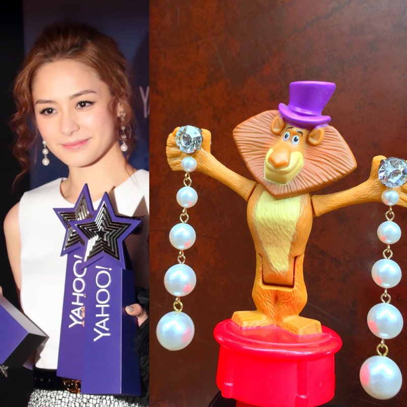 DearBell 925纯银耳针水晶珍珠耳环 - 耳环/耳夹 - 纯银 