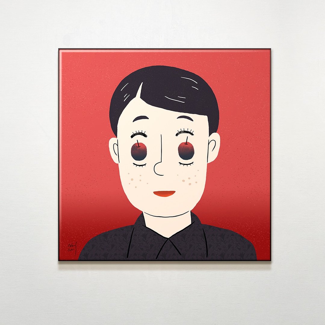 掌上明珠 / 施暖暖.插画.客厅.卧室挂画.空间布置.家居布置.空间 - 海报/装饰画/版画 - 防水材质 