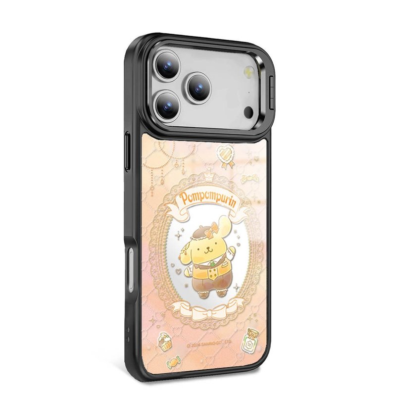 iPhone全系列军规防摔合金框隐形立架镜面磁吸壳-魔镜布丁狗-黑框 - 手机壳/手机套 - 其他材质 多色
