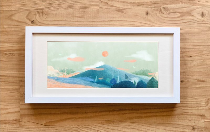 艺术微喷复制画 - 山的柔软 \ 含框 - 海报/装饰画/版画 - 纸 