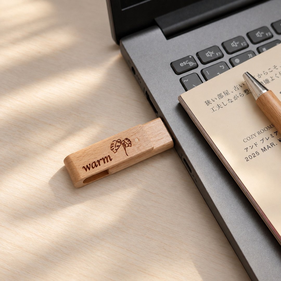 【快速出货】定制化 3.0 高速 USB 32GB/64GB 榉木随身碟 商务送礼 - 其他 - 木头 
