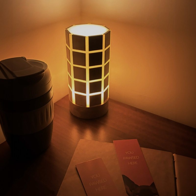 怀旧风 磁砖圆柱灯 - 灯具/灯饰 - 陶 