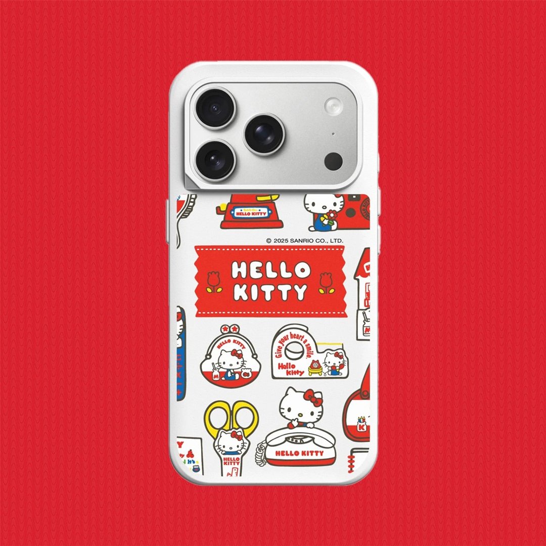 SolidX 吸震防摔手机壳∣Hello Kitty/Sticker-生活小物for iPhone - 手机壳/手机套 - 塑料 多色