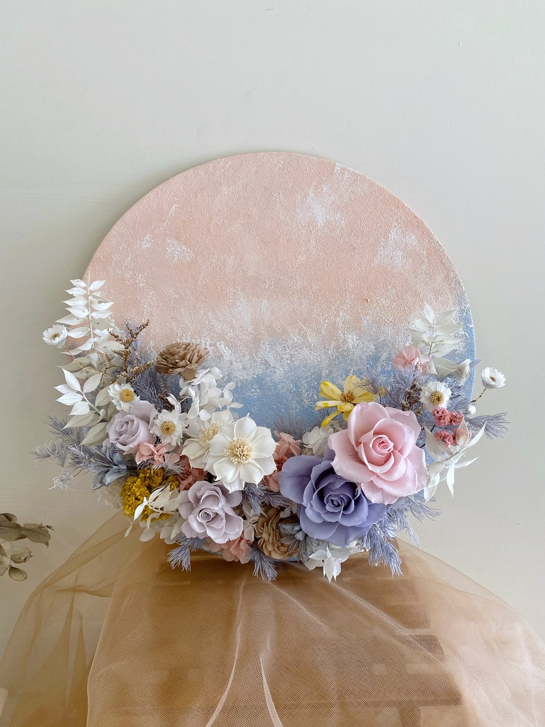 芮米有花 /自选色 1人开课 2024韩国热门画板画花艺 永生花干燥花 - 植栽 - 植物．花 