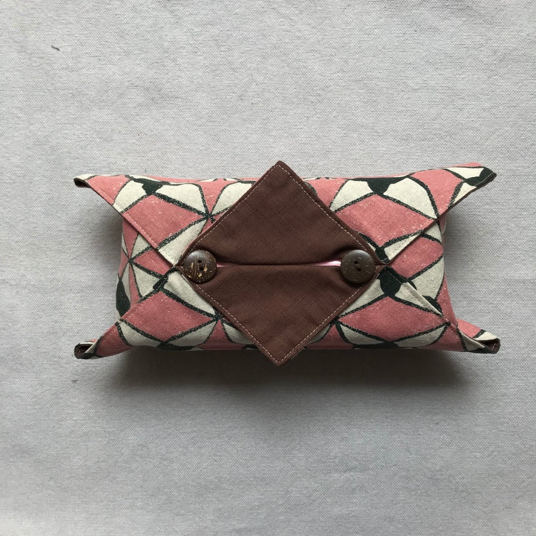 岛森家 / 面纸套 - 收纳用品 - 棉 粉红色