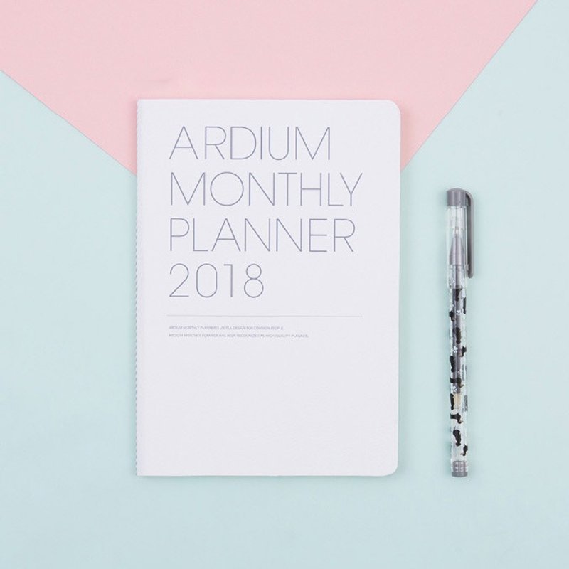 2018 ARDIUM MONTHLY PLANNER 行事历/手帐 - 纯白 - 笔记本/手帐 - 纸 白色