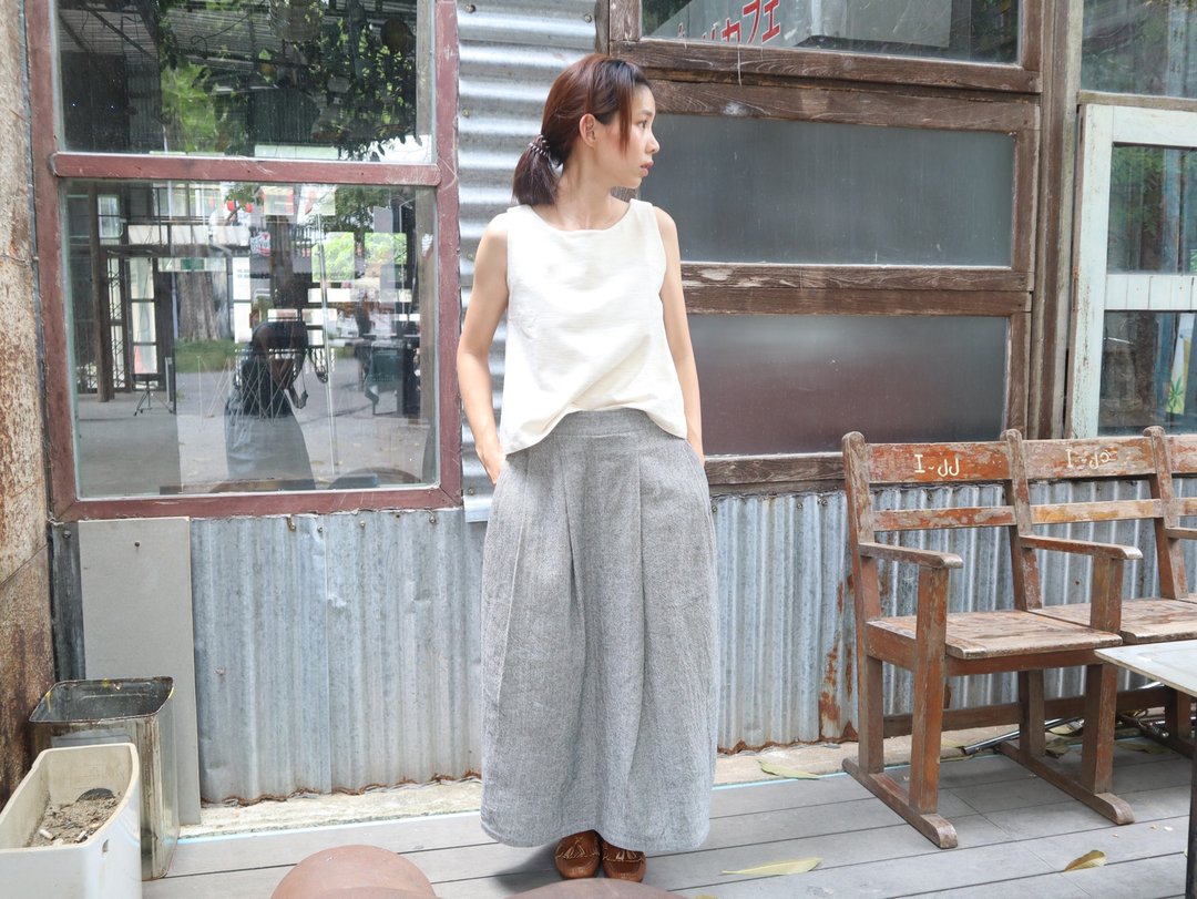Unchan Tank top White - 其他 - 棉．麻 白色