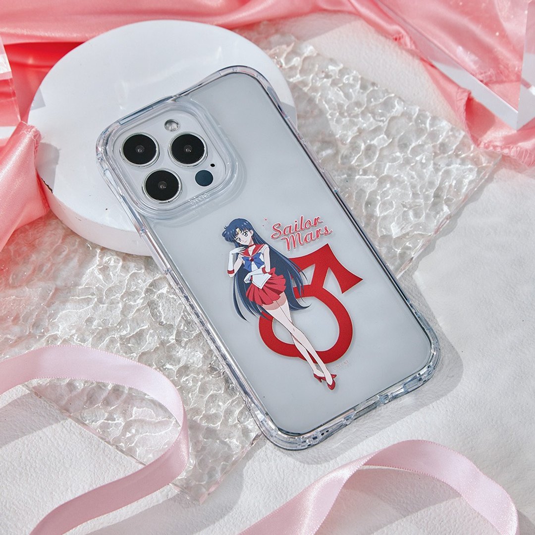 【送吊饰】美少女战士Crystal水手火星抗黄防摔iPhone手机壳 - 手机壳/手机套 - 塑料 透明