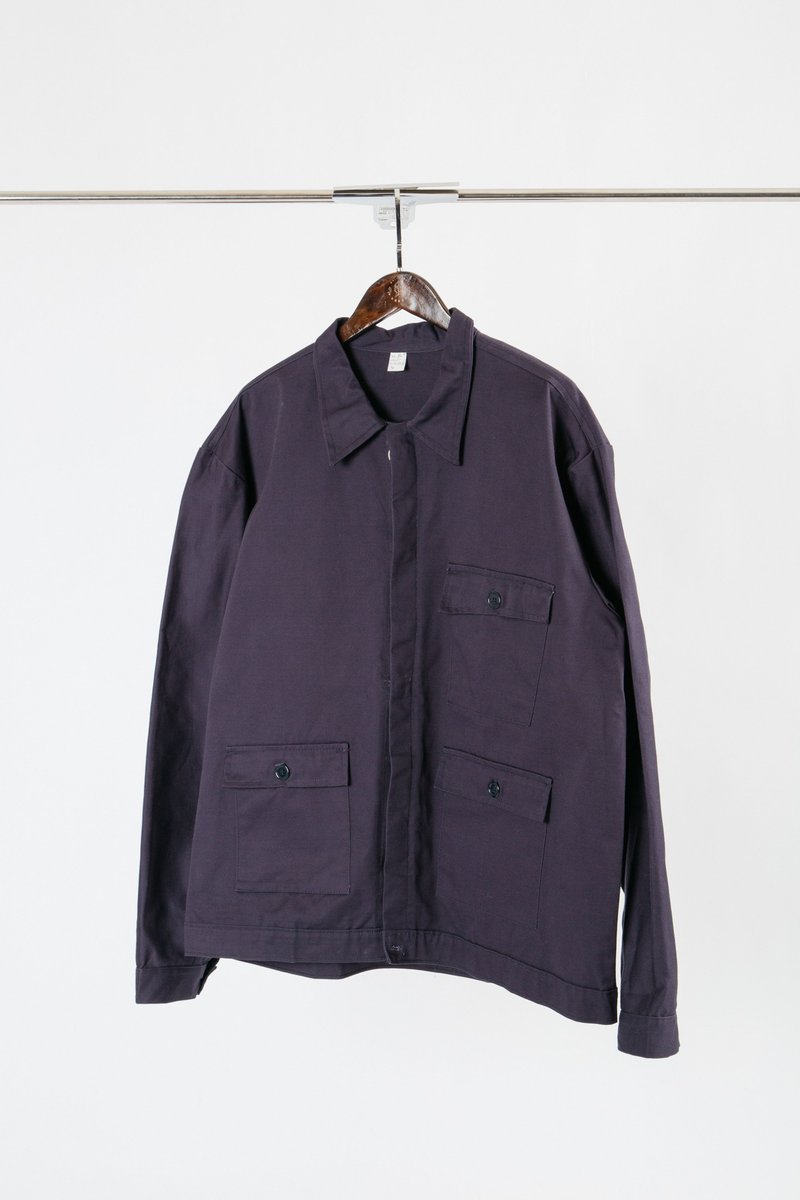 库存新品 意大利军用工作衣【初恋贩卖所】E218 - 男装外套 - 棉．麻 蓝色