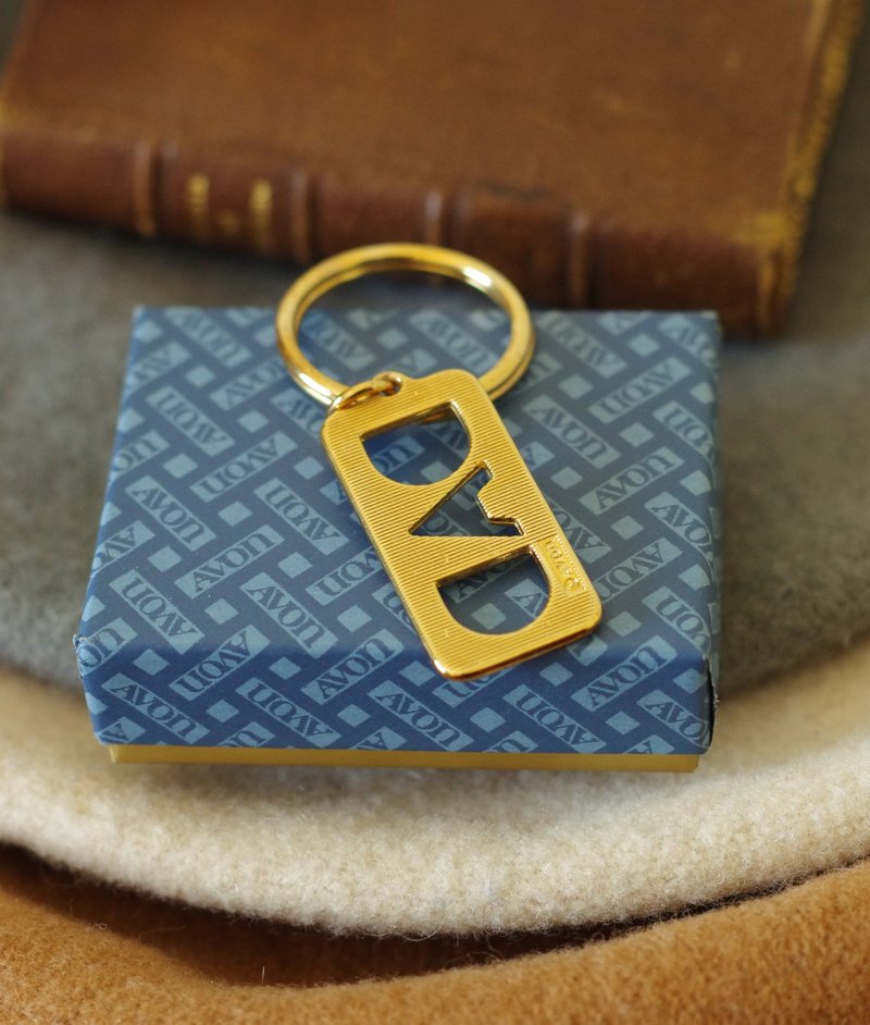 古董金色AVON 父亲 DAD 长方形钥匙圈  W861 - 钥匙链/钥匙包 - 其他金属 金色