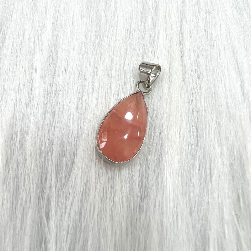冰种红纹石吊坠 | 水晶 | 吊坠 | 水晶吊坠 | 水晶饰物 - 项链 - 水晶 红色