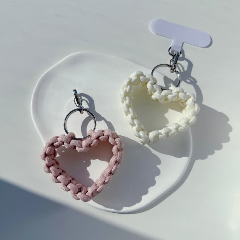 Sweet heart oil painting  | 爱心万用挂件 - 挂绳/吊绳 - 尼龙 