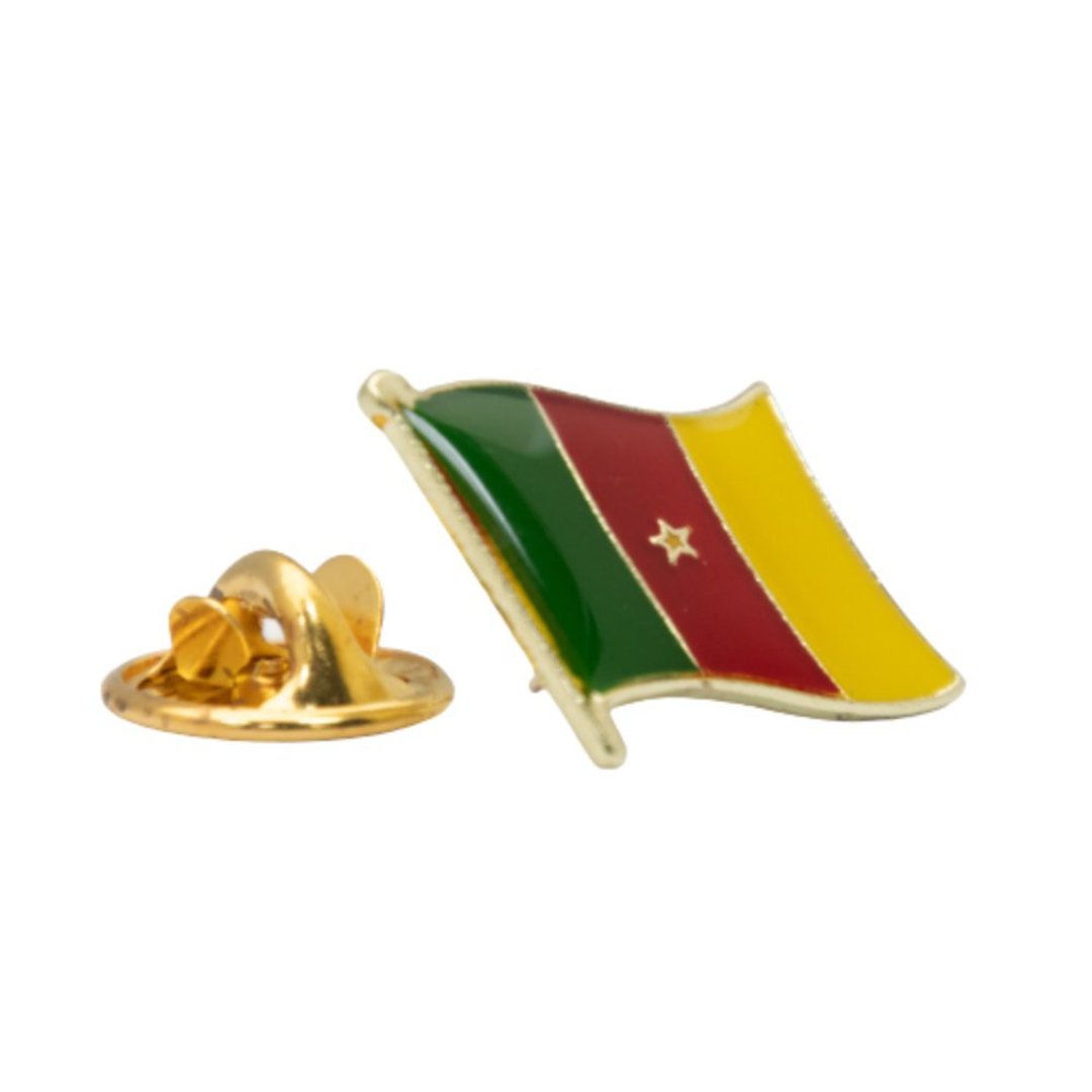 Cameroon 喀麦隆国旗胸徽 国旗饰品 国旗别针 国家饰品 流行 出国 - 胸针 - 其他材质 多色