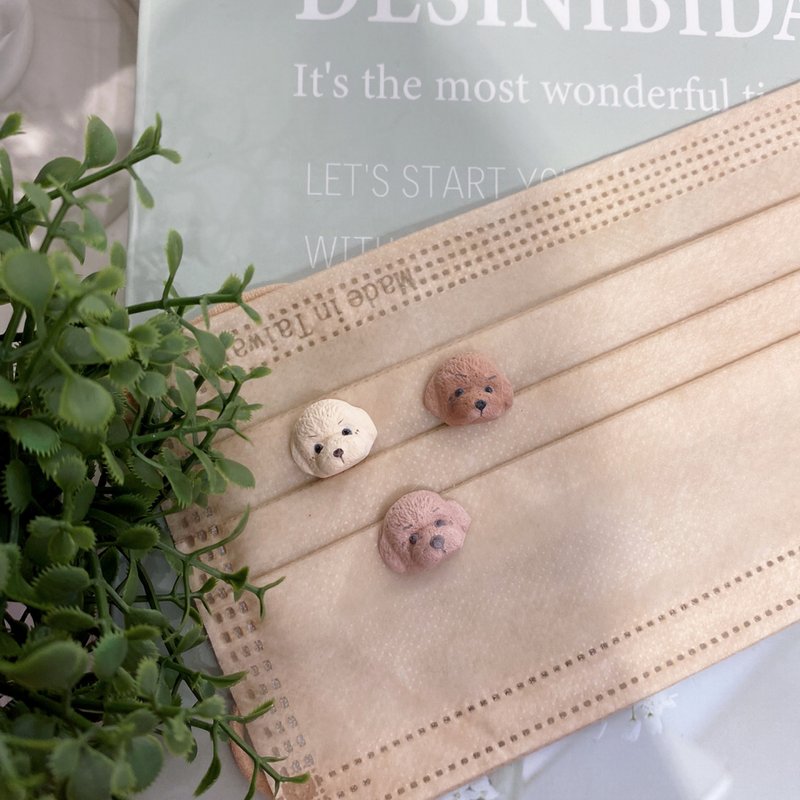 小犬系列 狗狗 贵宾犬  扩香石 磁铁  香氛扣 口罩扣 - 冰箱贴/磁贴 - 其他材质 