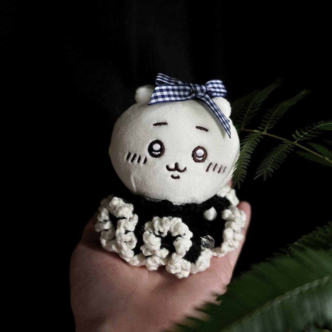 黑曜星泪-露珠日夜 | 娃衣 吉伊卡哇 ちいかわ Chiikawa 10cm - 玩偶/公仔 - 棉 黑色