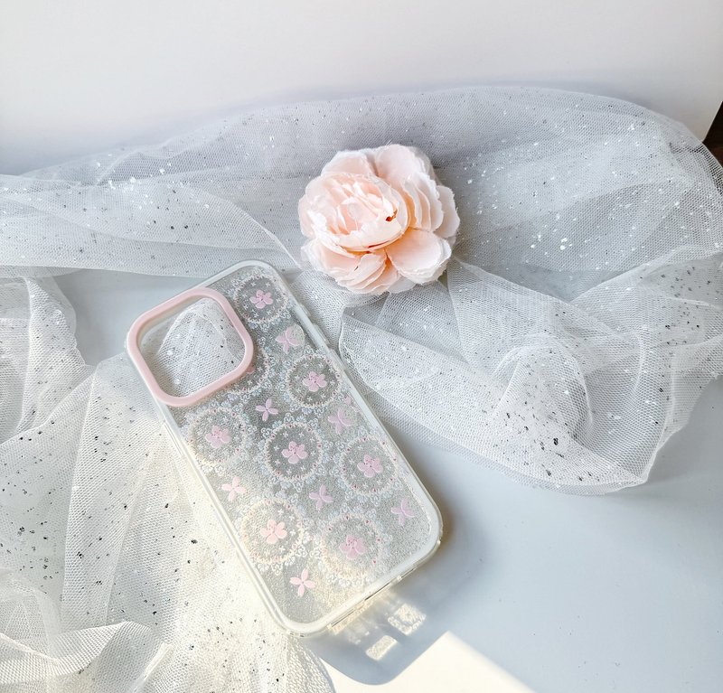 樱花防摔闪粉手机壳 - 手机壳/手机套 - 其他材质 