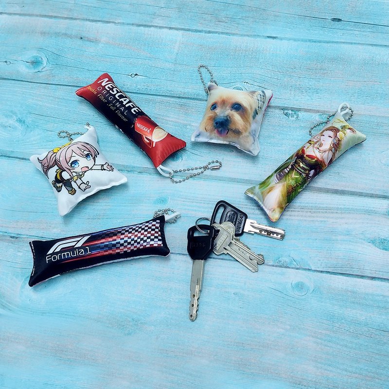 定制化 小抱枕 吊饰 钥匙圈 挂饰 两个176元起订 小抱枕吊饰 订做 - 吊饰 - 其他材质 