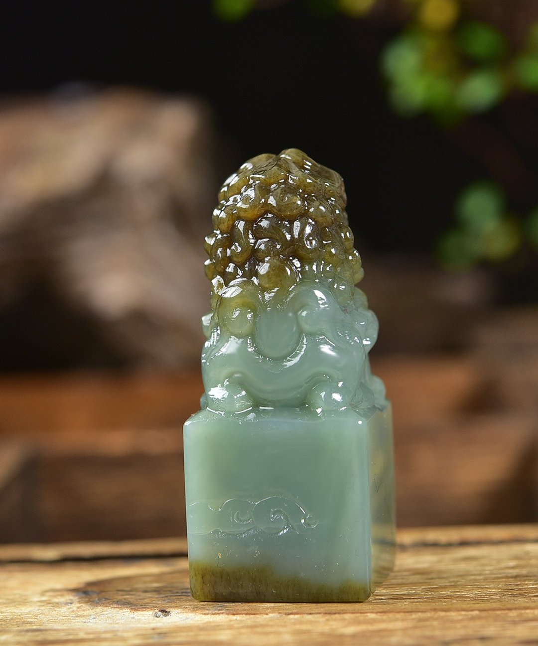 和田玉狮子印章 寓意 吉祥如意 雕工精致 重51.83克 - 其他 - 水晶 
