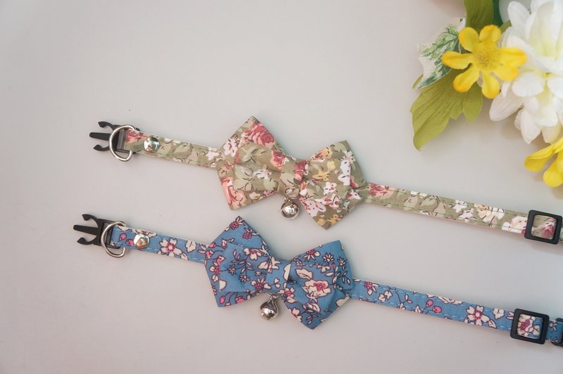 猫咪狗狗兔子鸭子-小型(P-S)-三角巾领巾项圈项链 猫咪安全扣 - 项圈/牵绳 - 其他材质 多色