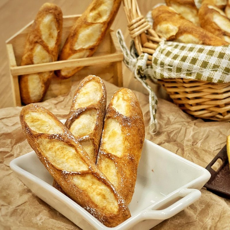 2020年6月・羊毛毡基础课 - 法国面包 - 编织/羊毛毡/布艺 - 羊毛 