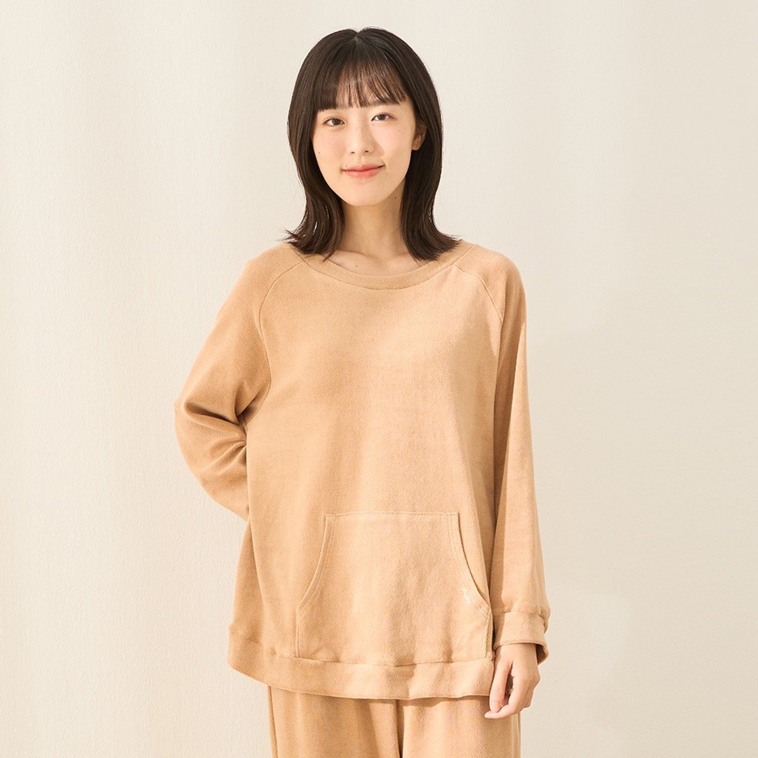 UMORFIL胶原蛋白云朵毛巾布上衣-共2色 - 女装上衣 - 棉 多色
